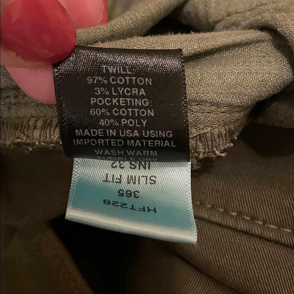 Huckberry Flint and Tinder Slim 365 Pant Green | Men’s Size 32x32 - Picture 11 of 11